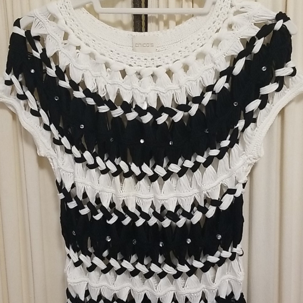 Chico's Pretty Rhinestone Top - Picture 4 of 5